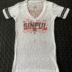 Sinful V-Neck T-Shirt